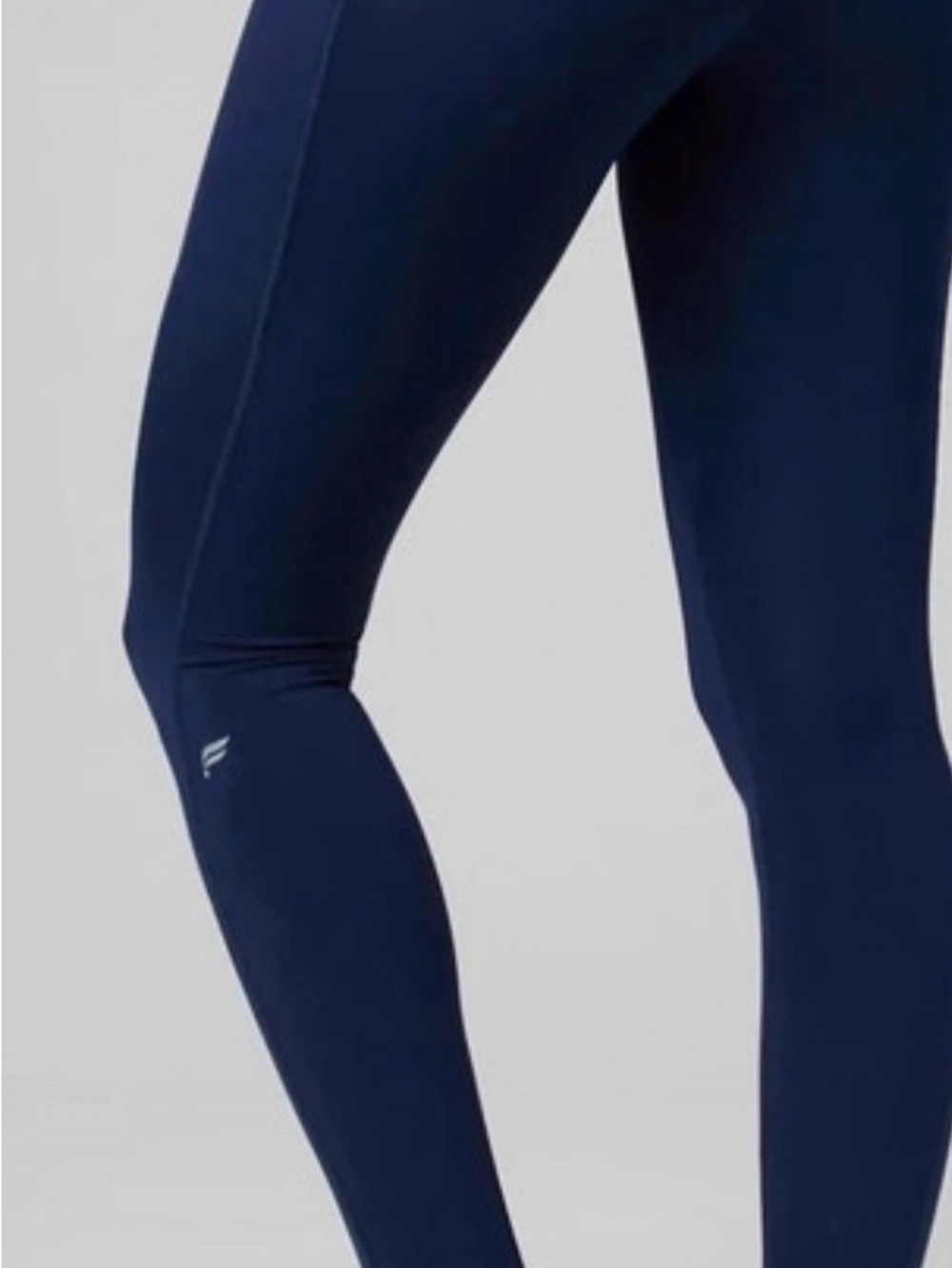 Fabletics Navy Women's Leggings with Subtle Logo